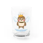 “すずめのおみせ” SUZURI店のANGELだいちゃん Water Glass :right