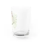 MessyChanの4月の誕生花と猫 Water Glass :right