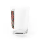 日本画家 加藤 由利子の花椿 Water Glass :right