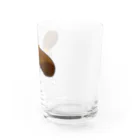 ヨープキャンが気になったのかりんとういぬ Water Glass :right