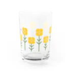 poeticton のYellow flower ⚮̈ Water Glass :right