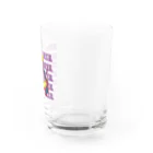 Biliのピンクの象がみえる Water Glass :right