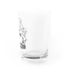 イラスト MONYAAT のねことネズミと例のチーズB Water Glass :right