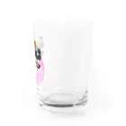 ちびっこママのやる気のないピンク鬼 Water Glass :right