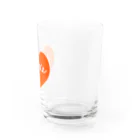 おばあちゃんのオレンジハート Water Glass :right