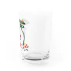 紅型キジムナー工房・コトリンチュの紅型柄ヤンバルクイナ Water Glass :right