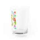 にゃんぴーのお花のうるにゃん（ぜんしん） Water Glass :right