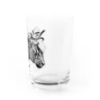 ZIGZIG CIDER GRAPHICのシマのウマトラ Water Glass :right