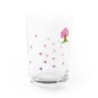 CHOSANAの降りしきる肉球~さくら~ Water Glass :right