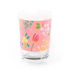 ishimorinacoの春の花とヤスミちゃん(ピンク) Water Glass :right