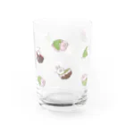 目つきの悪い猫＠いけやけいの和菓子にゃんこ Water Glass :right