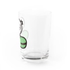 きくのらくがきのそら豆ときく Water Glass :right