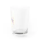 トラとハチワレの腕組みするねこ Water Glass :right