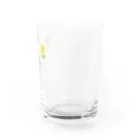 工房 クレーンの【チューリップ】韓国レトロなこぎん刺しグラス Ι 赤白黄色 Water Glass :right