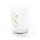 orange_honeyの花柄4 Water Glass :right