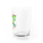 ソラネコ本舗（meg－micro）のココノエインコ　赤い実を届けに Water Glass :right