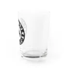 くーちゃんのビオトープ孟子（ロゴ）黒 Water Glass :right