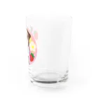 虹色PLUSの夢かわいいジャックラッセルテリア犬とフルーツ Water Glass :right