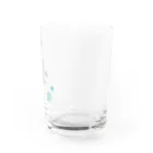 しまめの青い石（白フチ） Water Glass :right