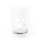 かんた🌱の花と白いの４匹 Water Glass :right