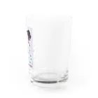 keeeeeep smilingのNO CATS, NO LIFE! 浮世絵　暑いけどネコとくっつきたい… Water Glass :right