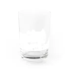 こまち子の白い町の影グラス Water Glass :right