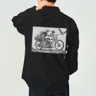 Skull sectionのバイクとドクロ（黒メイン） Work Shirt