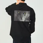 アラスカ野生動物画家きむらけいのBLACK WOLF Work Shirt