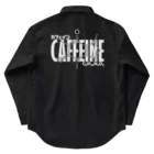 アタマスタイルの化学Tシャツ：カフェイン：コーヒー：紅茶：化学構造・分子式：科学：学問：理系 ワークシャツ