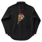 sakuranonakanoharunokazeの花束柄loveandpeace Work Shirt