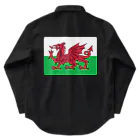 お絵かき屋さんのウェールズの旗 ワークシャツ
