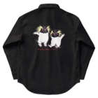 ヤママユ(ヤママユ・ペンギイナ)のふたごのイワトビペンギン(キタ) Work Shirt