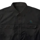 水草のサイバーな都市の地図 Work Shirt