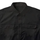 PALA's SHOP　cool、シュール、古風、和風、のPersian cat　Silver&Black Work Shirt