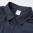 office SANGOLOWの南満州鉄道黒丸ロゴ Work Shirt