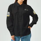 ぷにおもちSHOPのロゴウーパールーパースーパーカーブラック Work Shirt