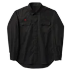 Hachijuhachiの死　DEATH METAL LOGO RED Work Shirt