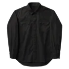 migaluの漆黒のミニマルデザイン ワークシャツ