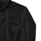 紫胡蝶の闘牛　Wh（背面） Work Shirt