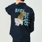 LalaHangeulのBABY TIGERS　バックプリント ワークシャツ