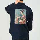 MistyStarkの着物女性の切り絵アート　―　Kimono woman paper-cutting art　ー Work Shirt