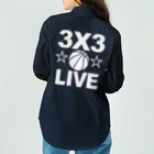 sports_tower スポーツタワーの3x3・白・スリーエックススリー・3人制バスケ・Tシャツ・アイテム・グッズ・ストリートバスケ・バスケットボール・スピーディーなバスケ・1試合10分間の21点ノックアウト・スポーツ・有望 ワークシャツ