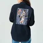 PALA's SHOP　cool、シュール、古風、和風、の和風　浮世絵 「渓斎英泉 」美人画 Work Shirt