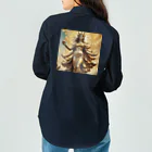 クリエイティブな大神と僕の勝利の女神：美しさと幸運の融合 ワークシャツ
