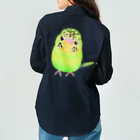 Lily bird（リリーバード）のうるうる黄緑ジャンボ① ワークシャツ