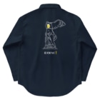 TM-3 Designの彫刻 × BEER（サモトラケのニケ）白線画 Work Shirt