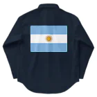 お絵かき屋さんのアルゼンチンの国旗 ワークシャツ