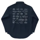 Umikko8823のお魚図鑑 ワークシャツ