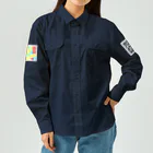 LalaHangeulの答え合わせ 付き　QRコードに空目するハングル　 Work Shirt