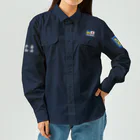 独立社PR,LLCのウクライナ応援 Save Ukraine 徹底抗戦シャツ2 Work Shirt